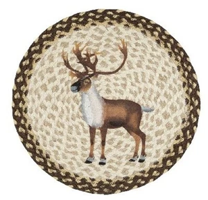 Karibu Untersetzer/Tischmatte 15" rund 100% natürlich geflochten Jute Tischmatte KOSTENLOSER VERSAND - Bild 1 von 1