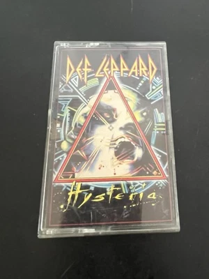 Vintage Def Leppard Hysteria  Cassette Tape Polygram Records 1987 VTG Mercury - Image 1 of 4