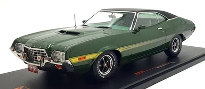IXO 1/18 Scale 18CMC185.22 Ford Grant Torino Sport 2-Door 1972 Rally Met. Green - Image 1 of 4