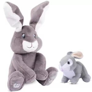 Juguete de peluche animado Milo conejo y conejo bebé suave - Imagen 1 de 9