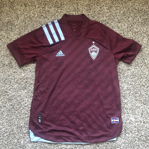 Adidas Colorado Rapids 2021 Burgundy Primary Jersey Aeroready EH8681 Mens Large Cover