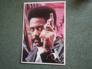 PANINI SUPERSTARS 1975 RICHARD ROUNDTREE VERY RARE STIG OF ITALY STICKER CARD