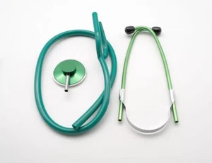 Praxis, Flachkopf Stethoskop, Flachkopfstethoskop grün - Bild 1 von 1