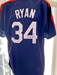 Nolan Ryan Signed Jersey Astros Sz XL W/American Collectibles Authentication COA - Picture 1 of 5