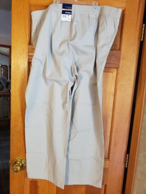 Pantalones para mujer Plus Basic Editions cintura elástica 20 AVG bronceados todo el año Foto 1 de 4