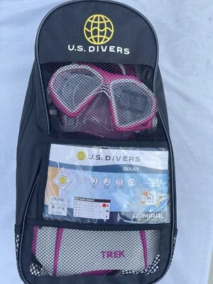 NUEVO US Divers Admiral Snorkeling Set Berry Mujer Hombre Talla Pequeña Foto 1 de 2