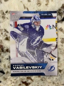 2019-20 TOPPS NOW NHL STICKER WEEK 4 TAMPA BAY LIGHTING ANDREI VASILEVSKIY #28 - Picture 1 of 1