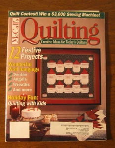 McCall's Quilting Magazine Nov 1995 Santas Angels Wreaths Quilting with Kids - Picture 1 of 3