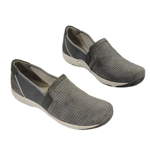 Dansko Halle Womens Gray Flat Slip On Faux Suede Upper Comfort Shoes Size 39 - Picture 1 of 10