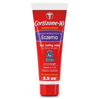 Cortizone 10 Eczema Lotion Intensive Healing + 7 Moisturizers Long Last - 3.4 Oz - Image 1 of 4