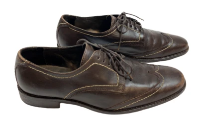 Robert Zur Brown Leather Oxford Shoes     Size: US 8 - Image 1 of 4