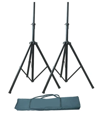 Speaker Stands- Two (x2) Haze SSPACK002 Heavy Duty Adjustable Tripod PA DJ Stand - image 1 of 4