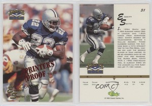 1995 Classic Assets Gold Printers Proof /349 Emmitt Smith #31 HOF