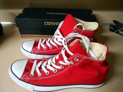 VTG Converse Chuck Taylor Red Classic High Top Sneakers Shoes  Mens 9 Org. Box - Image 1 of 4