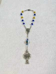 GOLDEN STATE WARRIORS ROSARY CAR AUTO REARVIEW MIRROR ACCESSORY NBA BASKETBALL - Picture 1 of 6