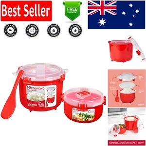 Corrosion Resistant Microwave Rice Cooker & 915ml Container - Dishwasher Safe - Picture 1 of 9