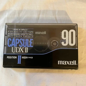 New Sealed Maxell Capsule UDX II 90 Minute Cassette Tape CP-UDX II 90 Free Ship! - Picture 1 of 7