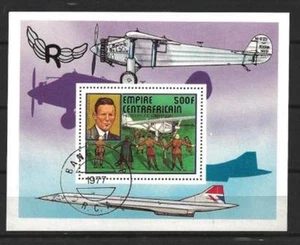 Zentralafrikanische Flugzeuge 1977 (2) Yvert Block Nr. 19 gestempelt used - Bild 1 von 1