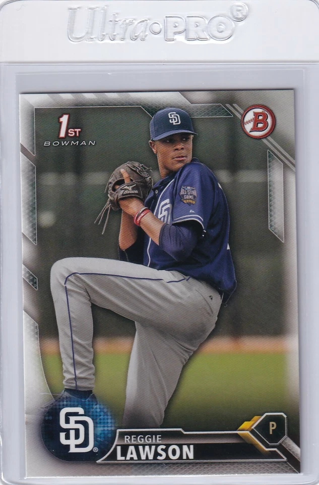 2016 BOWMAN DRAFT 1ST RC REGGIE LAWSON SAN DIEGO PADRES FIRST ROOKIE H5625 - Image 1 of 2