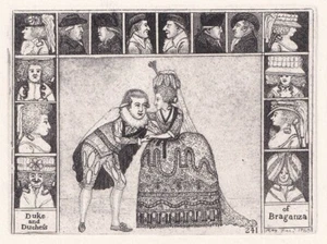 JOHN KAY Original Antique Theatre Etching. Mr. Clinch and Mrs. Yates, 1785 - Picture 1 of 2