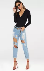 Mika Muse NEW Size 20 (UK 22) Black ‘Bonnie Bodysuit’ UK Designer NWT Designer - Picture 1 of 9
