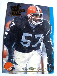 * 1991 All-Madden Team #36 Action Packed Clay Matthews / Browns LB-#57 - Picture 1 of 8