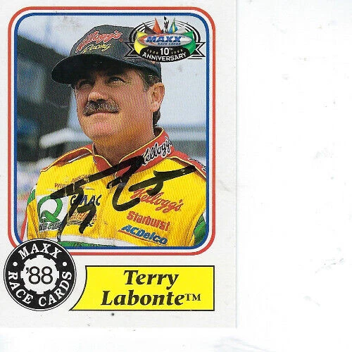 TERRY LABONTE HAND SIGNED 1998 MAXX RACING #4 - NASCAR - Image 1 of 1