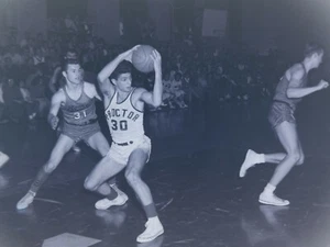 Rome v Proctor 1966 Collage Basketball Original Old Photo Negative H14 - Picture 1 of 6