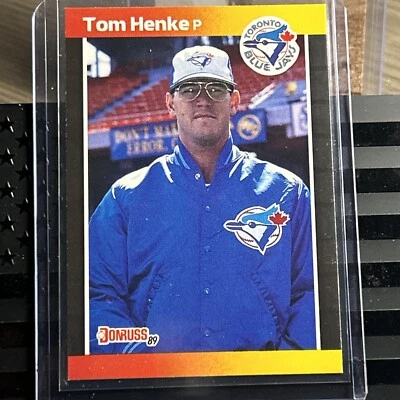 1989 Donruss Tom Henke 385 Toronto Blue Jays - Image 1 of 4