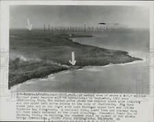 1960 Press Photo Air View of Future Nuclear Power Plant Site near Charlevoix, MI