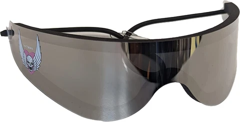 Bret Hart Licensed Silver Hart Wrap Around Shades Sunglasses New Cover