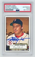 ROGER CLEMENS Signed 2006 Topps 1952 Style Heritage throwback Card + PSA Auto