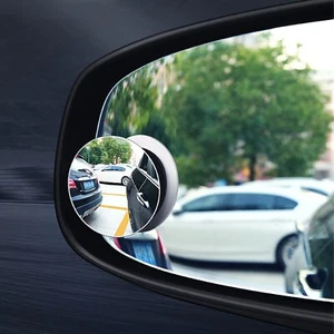 4Packs Blind Spot Mirror Round HD Glass Convex 360° Side Rear View Mirror for Ca - Picture 1 of 11