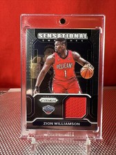 Zion Williamson 2021-22 Panini Prizm Sensational Swatches Jersey Patch Game Worn