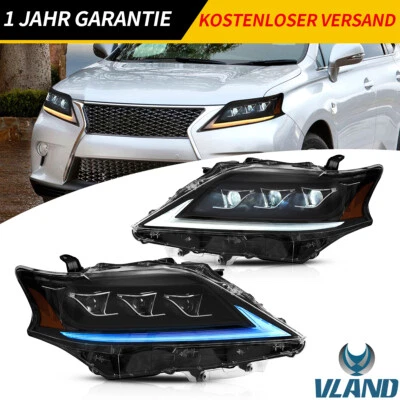 VLAND Paar LED Scheinwerfer Für Lexus RX270 RX300 RX350 RX450H 2013-14 2015 - Bild 1 von 4