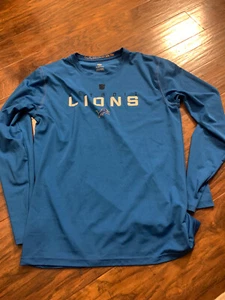 NFL Brand Detroit Lions NFC Youth Xl 18  Dry Tech Football Long Sleeve Shirt - Picture 1 of 5