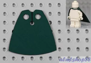 Mantello in tessuto verde scuro per minifigure LEGO - Abito in tessuto mantello Harry Potter Jedi - Foto 1 di 1