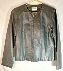 BAGATELLE schwarze Lederjacke Damengröße L Large SCHÖN schneller kostenloser Versand! - Bild 1 von 7