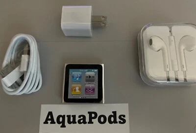 NEW Apple iPod nano 6th Gen in Silver/Graphite Color 8GB- NEW BATTERY INSTALLED - Image 1 of 2