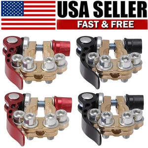 4PCS Car Battery Terminal Clamp Connectors 4 Way Quick Release Disconnect Tool - Picture 1 of 11