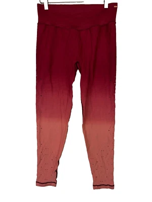 Pink Active Victorias Secret Ombre Dip Dye Leggings Rosa Rojo Talla Grande Foto 1 de 3