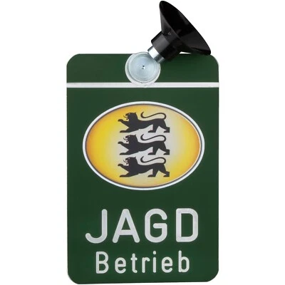 Dr. Gmünder Autoschild Jagdbetrieb PKW Schilder NEU - Bild 1 von 2