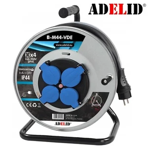 Kabeltrommel Verlängerungskabel Außen Stromkabel H05VV-F IP44 50m 3x2 - Bild 1 von 3