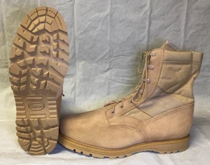 USGI Military Army Hot Weather Combat Boots Vibram Sole 15 XW TAN Steel Toe NEU - Bild 1 von 5