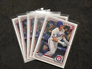 Bowman Draft Justin Foscue Rangers 2020 novato (lote de 5) - Imagen 1 de 2