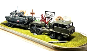 Solido - Camión transportador cisterna Berliet T12 - 1/50 con tanque y paisaje personalizado - Imagen 1 de 24