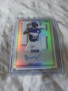 Rene Lastres 2020 Leaf Perfect Game Auto SP #1/1 Metal Pre-Production - Bild 1 von 2
