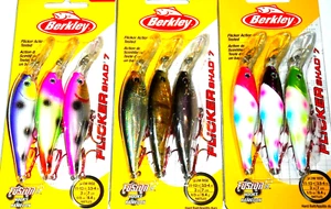 Berkley #7 Flicker Shad Crankbaits (Lot of 3-3-Packs-FS7-01) - Picture 1 of 1