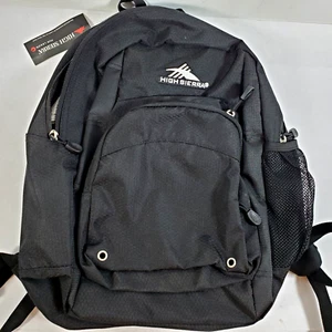 High Sierra Impact Laptop Bag Black Backpack Padded Adjustable Day Pack - Picture 1 of 7