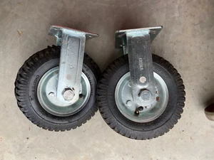 Lot of 2 - Rigid Plate Caster Wheel 2.50-4   30 PSI  200 LBS 4PR Rating NOS - Picture 1 of 4